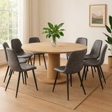 Levede 8x Dining Chairs Kitchen Eames CH1058-4-GYX2