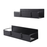 2PCS Magnetic Spice Rack for Refrigerator Strong Magnetic Shelf with 4 Removable Hooks for Holding V1294-YM0901-3118240180211