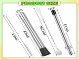 6 Pcs Straw Puncher and Muddler for Plastic Lids Lemonade Cups, Stainless Steel Muddler and Mixing V1258-DP02-C-633