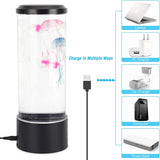 Jellyfish Lamp, Jellyfish Lava Lamp Aquarium Jellyfish Lamp LED Light 7 Colors with USB for V1237-ZY-203-3824