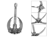 Multifunctional Stainless Steel Grappling Hook Folding Survival Claw for Outdoor Camping Hiking Tree V1294-YM0901-3111200169311