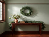 Christabelle Pre-Lit Highland Pine Wreath 61cm and Garland 2.74m Warm White LED Battery Timer D CMB-WFLHP-WG