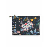 PIP Studio Flower Festival Dark Blue Medium Cosmetic Flat Pouch V442-HIN-MISC-FLATPOUCHFESTIVALM-BLUE-SH