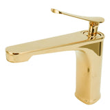 Copper Single Hole Faucet Hot and Cold Water Tap for Washbasin Lavatory Bathroom HotelG9/16 V1294-YM0901-3112210055813
