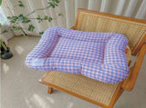 L Yellow-purple All-Season Pet Bed - Soft Washable Dog & Cat Lat with CoLfortable Cushion - WarL V888-ELOSUNG24551