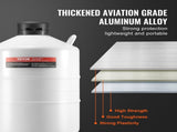 Liquid Nitrogen Tank, 20 L Aluminum Alloy Liquid Nitrogen Container, LN2 Tank Dewar with 6 Canisters V952-CZXYDG20L000J251UV0