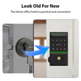 Smart Lock Keyless Entry Door Lock TY APP Fingerprint Password Card Mechanical Key 5 Unlocking V1294-YM0901-HS7095