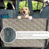 Dog Car Seat Cover for Australia Durable, Easy Install with Side Flaps & Pockets V1102-DSZ-0VFT852-D