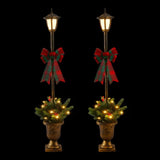 Jingle Jollys Christmas Lights 125cm Lamp Post 50 LED Fairy Light Decorations XMAS-MOT-LAMP-BRX2