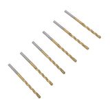 50PCS 1/8 Inch Drill Bits High Speed Steel Spiral Saw Bit Set for Wood and Plastic Cutting Gold V1294-YM0901-3114240123412
