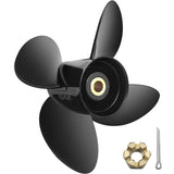 Outboard Propeller, Replace for OEM 3587522, 4-Blade 14 1/4" x 19" Pitch Aluminium Boat Propeller, V952-CLXJH41414X19DFBXV0