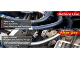 36" Stainless Steel Radiator Hose Flexible Universal Water Hoses Adapter Coolant Radiator Hose Kit V1192-AZ-W-3172
