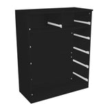 Sarantino Tallboy Dresser 6 Chest Of Drawers Cab 85 x 39.5 x 105 in Black CBT-085-040-105-BK