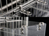 Acrylic Bird Bathtub Bath Shower Box Bowl with Hooks Cage Accessory for Birds Parrots V1294-YM0717-10099953