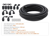 6AN Fuel Line Kit, 6.1 m Fuel Hose Kit, 0.86 cm Nylon Stainless Steel Braided Fuel Line V952-QCYYRYRGNLBZSYIKSV0