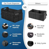 Car Trunk Organizer, Trunk Storage Organizer with 72L Large Capacity Waterproof Collapsible and 11 V1107-799-58985