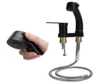 G1/2 Kitchen Cold and Hot Water Faucet Rotatable Sink Mixer Tap with Pull Out Sprayer V1294-YM0901-3112200145211