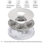 Auto LCD Digital Dog Pet Feeder Dispenser Food Bowl Cat 6 Meal Automatic Program V201-FDZ2001PW8AU