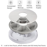 Auto LCD Digital Dog Pet Feeder Dispenser Food Bowl Cat 6 Meal Automatic Program V201-FDZ2001GR8AU