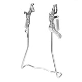 SWETRACE 1Set Iron Bike Bracke for Bikes with Rear Kickstand 38 x 25 x 0.4in Silver V1189-LWWAL-20260327-03735