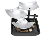 Indoor 3 Tier Relaxing Tabletop Fountain Flowing Water Ornament for Home Office Craft DecorationAU V1294-YM0710-3115210140012