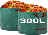 Heavy-duty garden waste bags - 300L - 67*67*84cm - 2 pieces - Reusable garden waste bags with V1188-MS101-02818-1