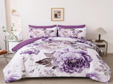 Purple Bloom Rosaline Eden Quilt / Doona / Duvet Cover set V745-AQ044099K3