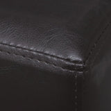 Bench 139,5 Cm Dark Brown Faux Leather 43_241347