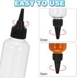 Plastic Applicator Bottle, 6 Pcs 3.4oz Leak Proof Refillable Empty Dispenser Container V1259-DP01-A-5108