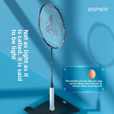 ESPER Explorer Fourth Generation Badminton Racket 58g 9U All-Around Full Carbon Fiber Fish Scale V1232-SDMYMQP001
