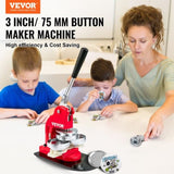 VEVOR Maker Machine, 75 mm Badge Punch Press Kit, Children DIY Gifts Pin Maker, V952-BJSKXZ75MM500LIOZV0