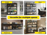 Giantz Garage Shelving 2.4X1.8m Warehouse Rack Storage Shelves Workshop Racks Steel WR-F-12050-180BKX2