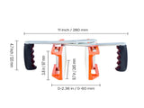 Double Handed Stone Carrying Clamps, 299 kg Load Capacity, 2 Pack Granite Panel Carriers Lifting V952-JSSTSK660LBSAAF82001V0