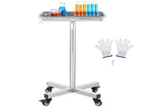 Mayo Stand, Stainless Steel Mayo Tray, Load Capacity up to 35 lbs, Adjustable Height 25.2"-39.8", V952-SYSTCECKFS411UNA4V0