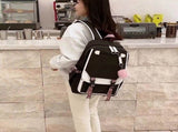 Girls Student Bag Outdoor Backpack With USB Charging Port, Pink - Luxury Backpack V1188-MS101-01634-1