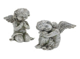 1 Pair Angel Garden Figurines Cute Adorable Home Decoration Resin Angel Garden Sculptures for V1294-YM0901-3111240171311