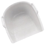 White Plastic Dustpan with Ergonomic Handle for Efficient Waste Transfer V1192-AZ-W-31311