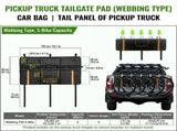 Tailgate Pad with Webbing Straps Heavy-Duty Scratch-Proof Bumper Protector for Secure Outdoor V1341-ZY-CARBAGS6-C