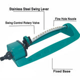 Garden Water Sprinkler Adjustable for Outdoor Garden Patio Lawn Plants Irrigation Green V1370-AZ4-20438
