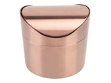 Mini Countertop Trash Can 304 Stainless Steel Small Table Top Garbage Bin with Swing Lid for Office V1294-YM0901-3117240308011