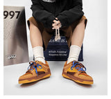 Vintage Sneakers Retro Skate Shoes Couple Matching Shoes Unisex Canvas Shoes - Camel - Size V1106-M-SHOE2-16519-CAME-10AU10EU43