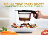 4 Cups Gravy Separator and Fat Separator 32 Ounces for Gravy, Soup Or Sauce, 1L Measuring Capacy V1366-AZ2-W-12357