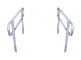 Kartrite Aluminium Safety Handrails for 6ft Wheelchair Ramp - Rust Free Outdoor Support Side Ra WCR-6FT-HND