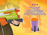 Missile Filled Foam Rocket Launcher Compatible for Nerf N-Strike Elite Series 10pcs,purple V1259-DP01-A-623