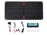 ETFE Foldable Solar Panel 60W 60A Controller OBD Plug Wire 12V IP68 Waterproof Car Solar Charger Kit V1294-YM0901-3111240082911