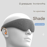 Sleep Aid Combo Set - Blue Portable Microcurrent Handheld Device and Gery 3D Zero Pressure Eye Mask V888-ELOSUNG53633