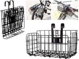Bicycle Basket, Foldable Bicycle Basket, Front-Mounted Bicycle Basket, Foldable, Detachable Metal V1189-LC-QP-00678