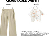 Clothes Hangers, Adjustable Heavy Duty Hangers with Non-Slip Clips Pants Hangers Stainless Steel V1259-DP01-A-4048