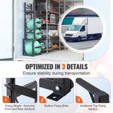 Refrigerant Tank Rack, with 1 x 50lb, 2 x 30lb and Other 3 Small Bottle Tanks, Cylinder Tank Rack V952-QPCFJ380MM30YZUVTV0
