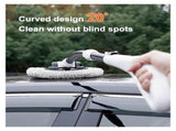 Car Wash Brush with Telescopic Handle Large Grip, Bendable Head, and Two Brush Heads for Efficient V1107-CS-QFLCCE4